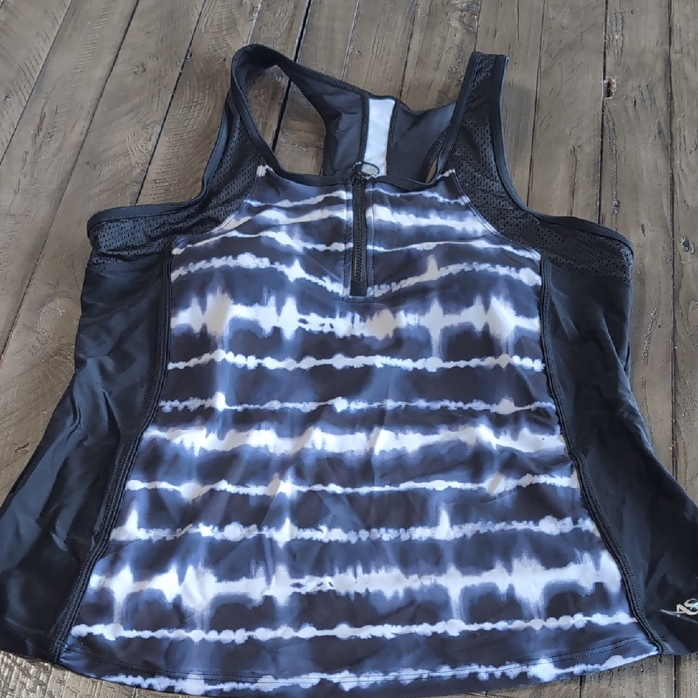 Angel Monochrome Tie-Dye Tank Top